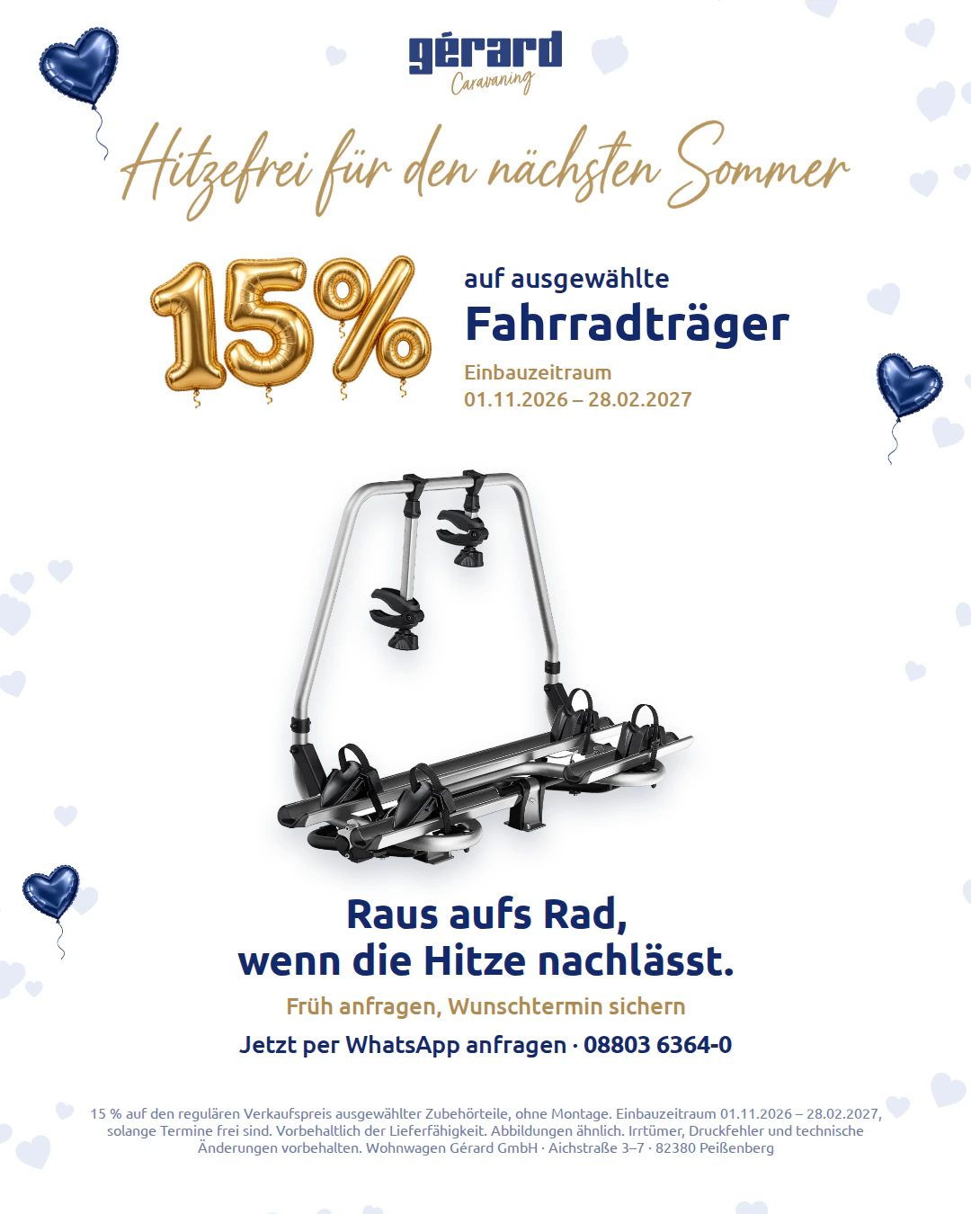 Herbst-/Winteraktion: 15% auf ausgewählte Fahrradträger